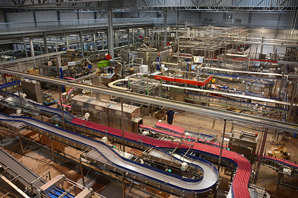 intérieur de l'usine chaine de prod